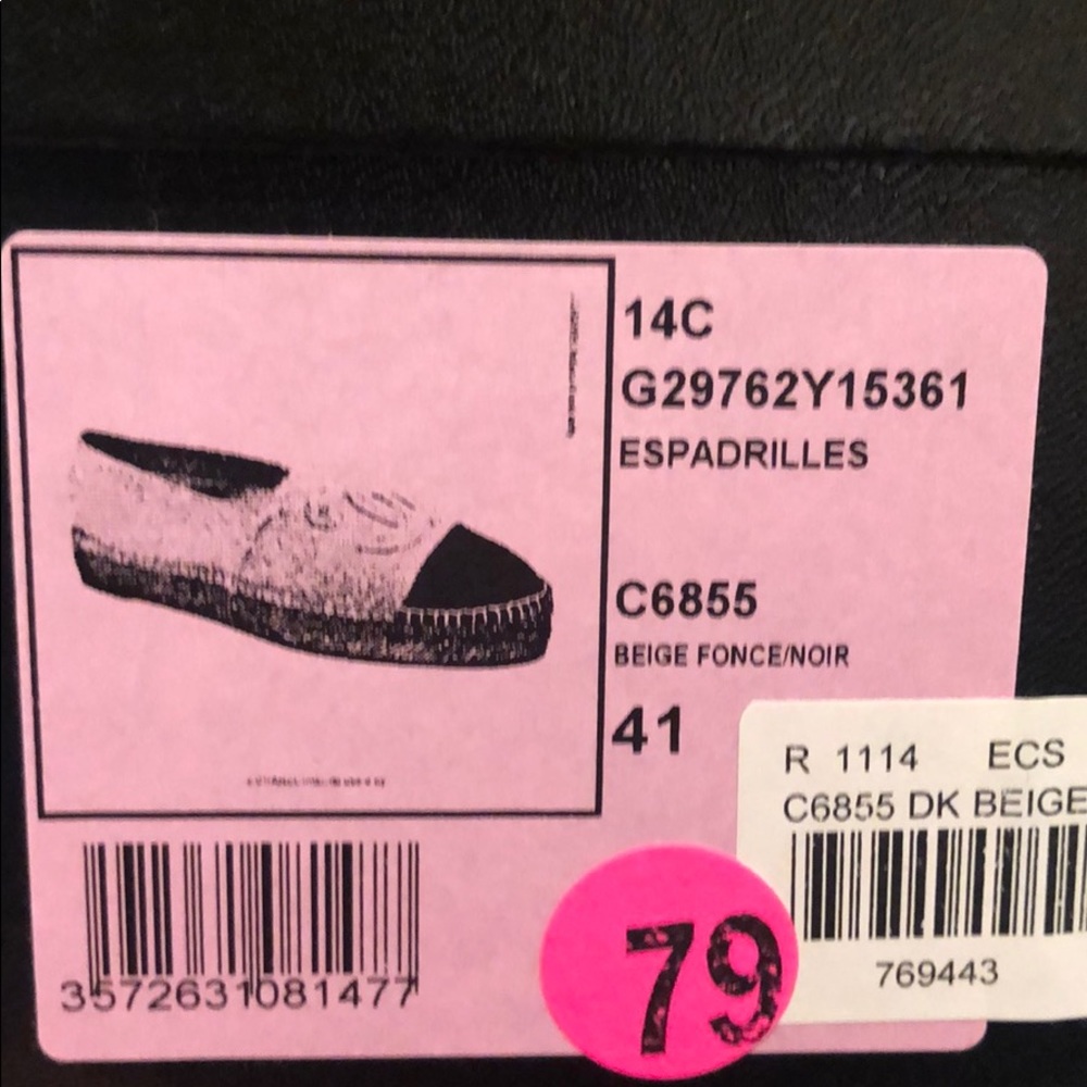 Authentic Chanel Flat Espadrilles - image 8